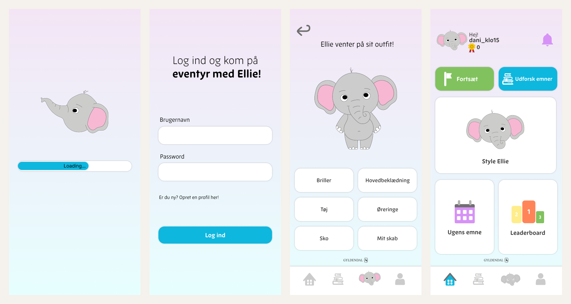 Design af læringsapp for Gyldendal