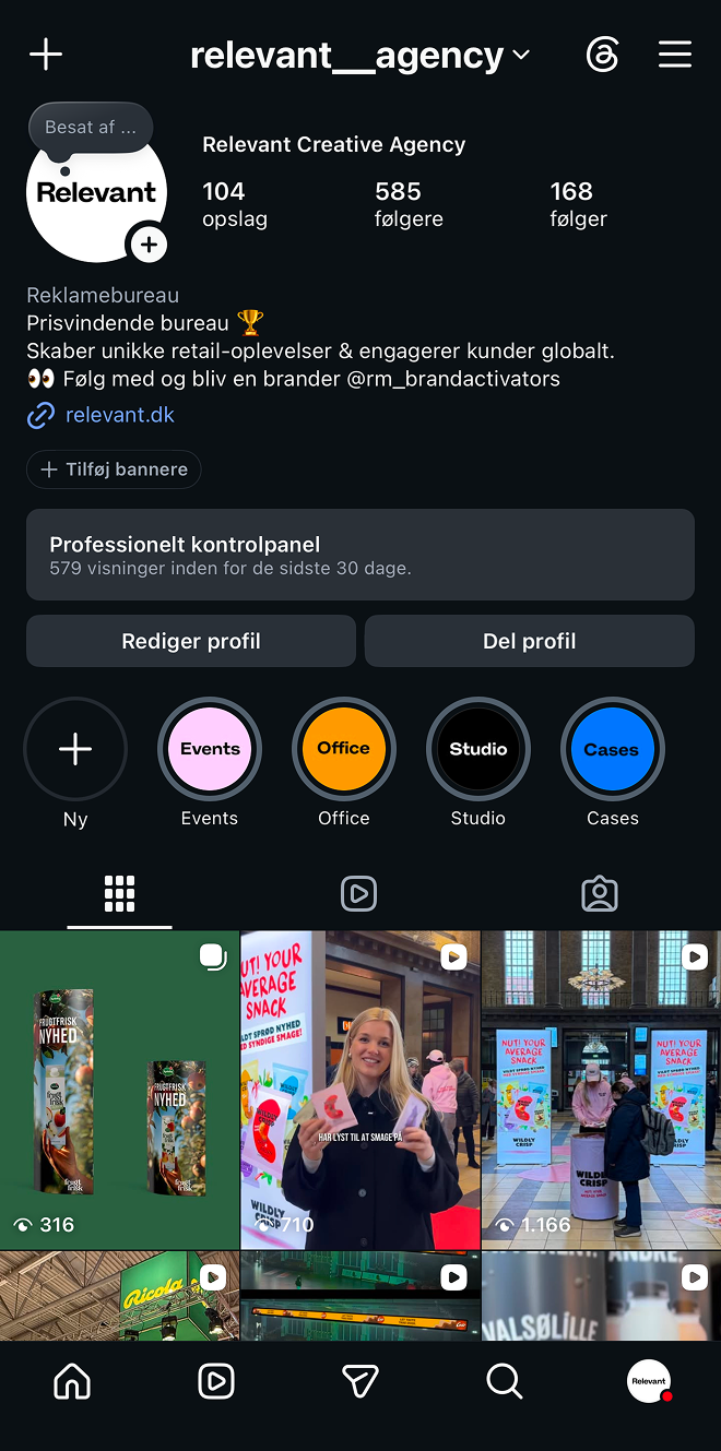 Instaprofil Relevant